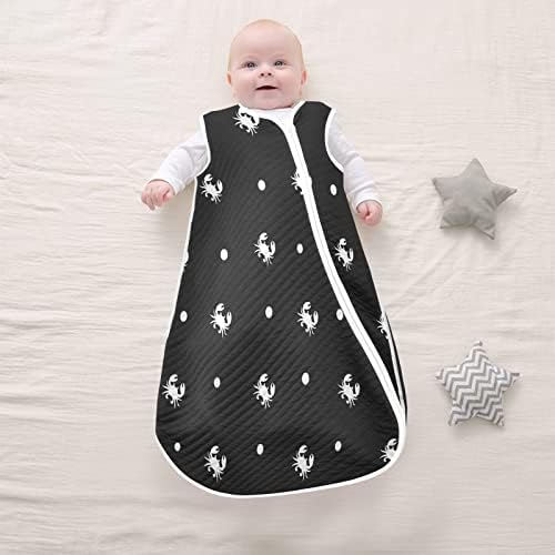 Vvfelixl Unisex Crab Polka Polka Dot Baby Sleeping, Baby vestível de cobertor, Saco de dormir para criança, terno de sono para bebês recém-nascidos infantis de 0 a 6 meses