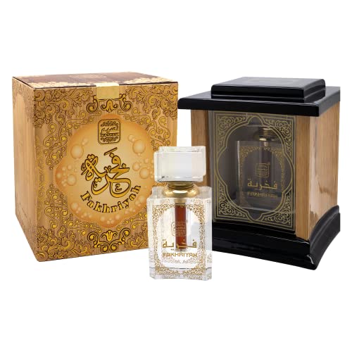 Naseem Fakhriyah Dahn Al Od Perfume Álcool sem álcool com composição de óleo Oudh Fragrância árabe duradoura para unissex