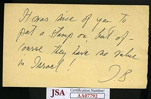 Ingrid Bergman assinou a JSA COA Letra Autograph Authentic