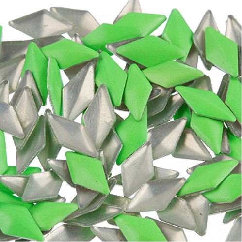 Zink coloril uil art neon verde diamante metal prudente 50 peças enfeites