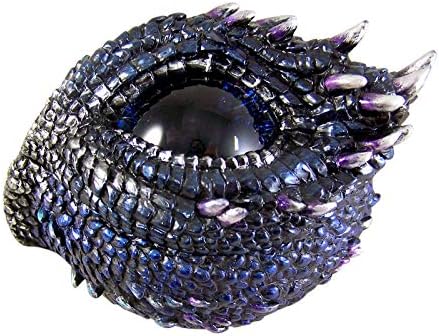 UNICORN Studios Purple and Blue Thory Scale Dragon Jewelry Box, 5 polegadas