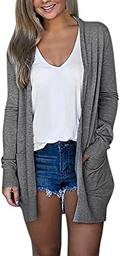 Jaqueta de bombardeiro feminino Women Women Black Cardigan for Women Long Cardigans para Mulheres