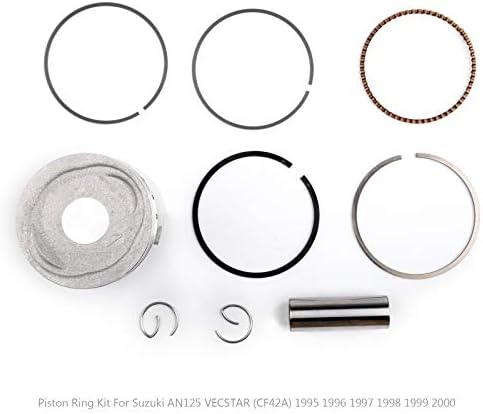 Kit de anel de pistão de areyourshop para AN125 Vecstar 1995-2000 Tamanho do furo Std 52,00mm