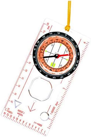 Bússola multifuncional de gppzm, bússola de navegação para leitura de mapas, para orientação e sobrevivência de montanhismo ou