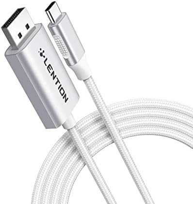 Livence 6ft USB C para exibir o adaptador de cabo para MAC, Windows, Linux OS, compatível 2021- MacBook, novo iPad/Surface/Mac Air, Dell, Samsung S22/S21, XPS, etc.