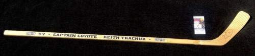 Keith Tkachuk assinou Phoenix Coyotes Capitão Coyote Stick JSA COA - Autographed NHL Sticks