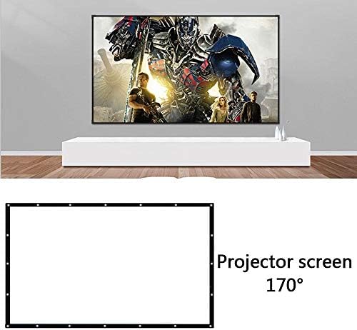 LhllHl dobrável 16: 9 Projector 60 72 84 100 120 150 polegadas Tela de projeção branca Projeção Tela TV TV Tela Audio-Visual