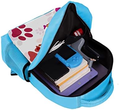 Mochila VBFOFBV para mulheres Laptop de laptop Backpack Bolsa casual, Cartoon Colorido Dog Paw