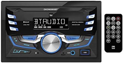 DXDM280BT Multimídia LCD de alta resolução Din Din Car Receiver estéreo com Bluetooth, CD, USB, MP3 e WMA Player Player