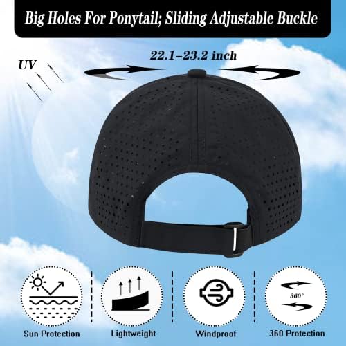 Century Star Baseball Cap for Women Ponytail Baseball Hats Running Hats Water impermeabilizada Chapéu de proteção