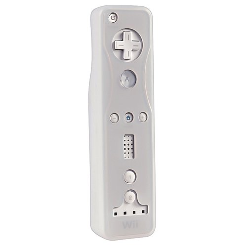 EveryDaysource Compatível com Nintendo Wii Controlador Remoto, Caso de pele branca e de silicone