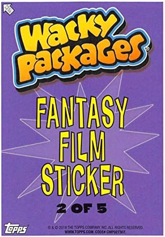 2018 Topps Pacotes Wacky vai ao cinema Fantasy Film Stickers 2 Frosty Shaved Ice Trading Card em condição bruta