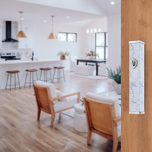 Suri Modern 4 Mezuzah Caso com rolagem, adesivo mezuza slow stick para interno e externo, bênção em casa e proteção