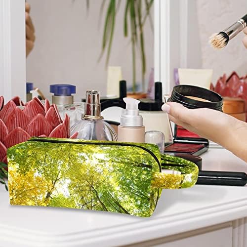 Bolsas de cosméticos para mulheres, bolsas de bolsas de maquiagem de maquiagem de maquiagem Bag das meninas, Floresta Natural
