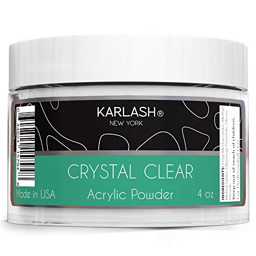 Pó de acrílico profissional de Karlash feito nos EUA Crystal Clear 4 oz