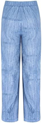 Calça casual de vestido casual miashui para mulheres jeans altos jeans jeans jeans jeans estampars calças mulheres calças