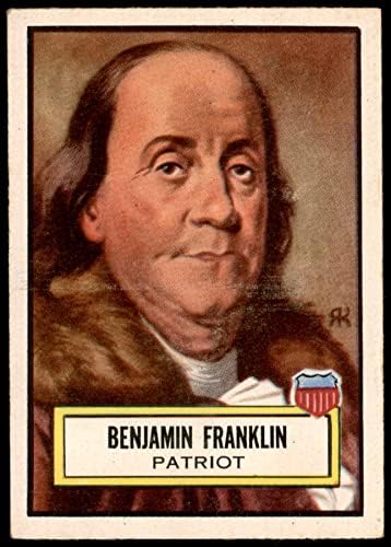 1952 Topps 21 Benjamin Franklin VG/Ex+