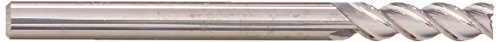 YG-1 28558 CARBIDE ALU-POWER Mill, 3 flauta, hélice de 45 graus, comprimento regular, quadrado, acabamento não revestido, 1-1/2 Comprimento, 1/8