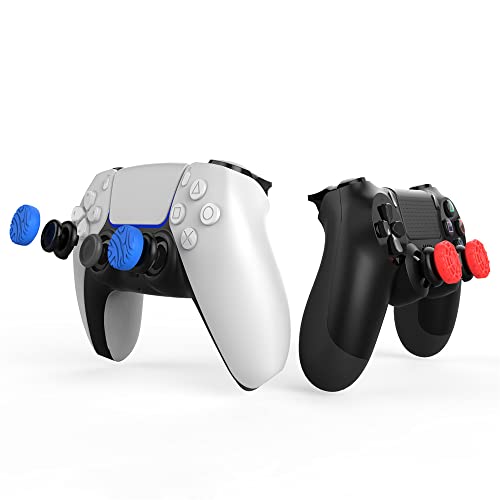Silicone Thumbstick Grip Caps 8pcs Compatível para PS4 PS5 Controller Handle, Grip de gargalhada de garystick de joystick