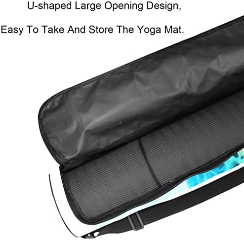 Laiyuhua Yoga Mat Bag, bolsa de ginástica de ioga com zíperas duplas para mulheres e homens - zíperes lisos, abertura grande