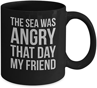 The Sea ficou com raiva naquele dia Seinfeld TV Show Conce Copo 11oz - Seinfeld Quote Merchandise Presentes Camisa Adesivo