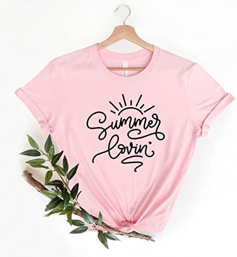 Camisa de Lovin de verão, tee de presente de viagem para férias de férias de praia de verão