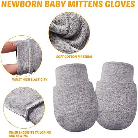 9 pares recém-nascidos luvas bebês infantil luvas sem luvas de arranhões luvas de algodão unissex por 0-6 meses meninas meninas meninas