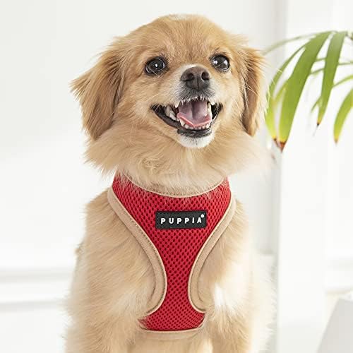 Puppia Soft Dog Harness II Mesh Over -the -the -Head durante toda a temporada No Pull No Pull NO Treinamento de caminhada