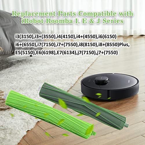 GEBDSM 2 Definir pincéis de rolos de substituição compatíveis para iRobot Roomba I, J&E Série I3 I3+ J7 J7+ I2 I4 I6 I6+