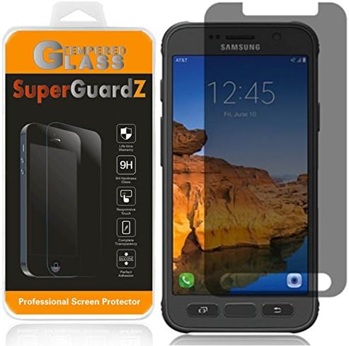 [2-PACK] para Samsung Galaxy S7 Active [não Fit Samsung S7]-Superguardz Privacy Anti-Spy Protetor de tela de vidro temperado, 9H Anti-arranhão, borda redonda 2,5D, anti-bubble [substituições ao longo da vida]