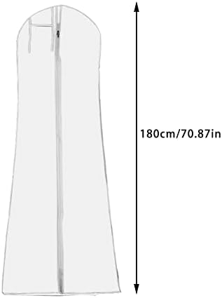 Sacos de vestuário de vestido Calidaka para armazenamento 70 polegadas com sacos de vestuário com zíper para roupas de vestido