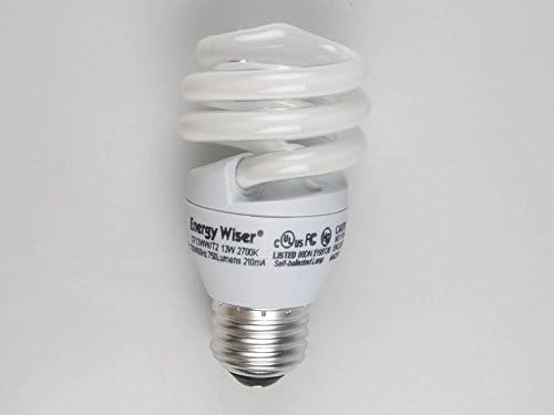 Bulbrito 13W 120V Bulbo CFL branco quente, base E26