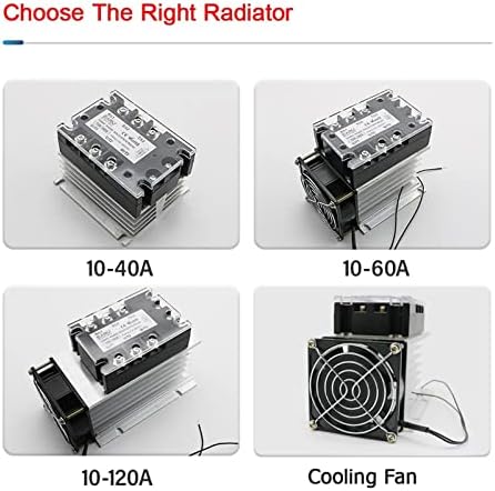 Zaahh TSR SSR-10DA SSR-40DA SSR 25A 60A 80A 100A VIIDO SSR SSR SOLID RELé DC Controle AC 480V 5-32V Alumínio de alumínio