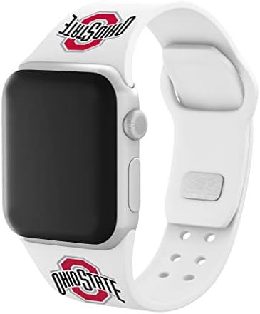 Affinity Bands Ohio State Buckeyes Silicone Sport Band compatível com Apple Watch