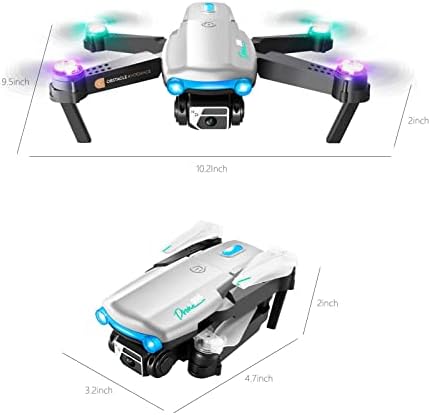 Zottel Children Drone com câmera dupla HD, altitude de altitude, modo sem cabeça, um botão de retorno/parada de emergência, flip 3D, aeronaves dobráveis, presente de brinquedo de controle remoto para meninos e meninas