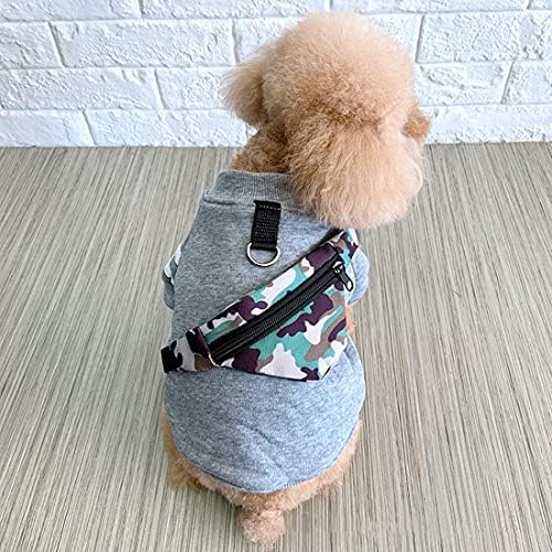 Capuz de cachorro com mochila, cães de algodão quente para cães pequenos e médios, suéter de colete de fão de cachorro)