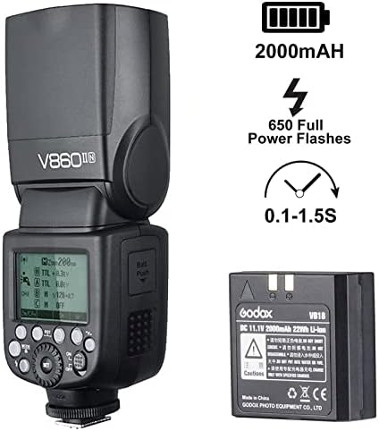 Câmera Godox V860iin TTL Flash HSS 1/8000s
