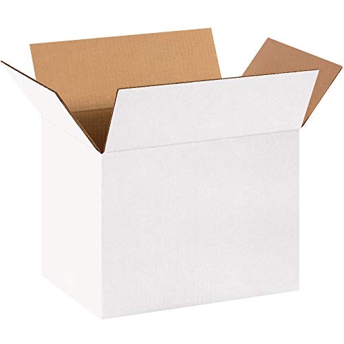 Poly Bag Guy Caixas corrugadas, 14 x 10 x 10 , branca, 25/pacote