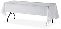 Tampa de mesa retangular de plástico Joe genuíno, 108 x 54, branco