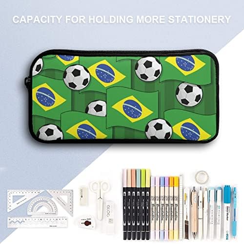 Brasil Brasil Soccer Pattern Case Pen Solder Big Capacity Portable Pouch para Escola College da Escola College