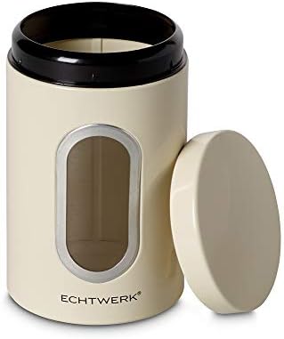 Conjunto de potes de armazenamento elegante de Echtwerk de 3 creme para armazenar farinha, açúcar, cereal, chá, potes de metal com