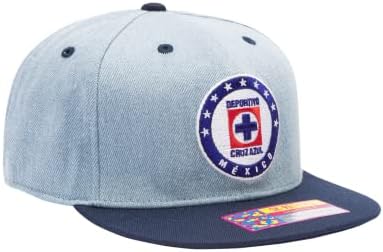 Tinta de ventilador Cruz Azul 'nirvana' chapéu/tampa ajustável de snapback | Marinha/jeans