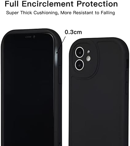 DNZPFU iPhone 12 Case para capa de proteção à prova de choque de silicone 6.1
