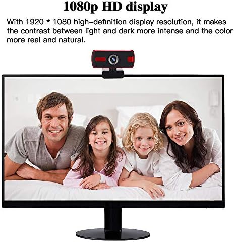 Webcam com microfone ， 1080p hd widescreen webcam streaming com microfone para videochamada de desktop para laptop para PC
