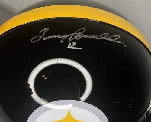 Terry Bradshaw assinou Pittsburgh Steelers Authentic Complet Size Capacete com JSA CoA - Capacetes NFL autografados