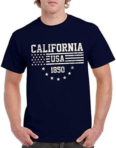 UGP Campus Apparel USA Flag Statehood - America Fundador Camiseta do Estado Pride