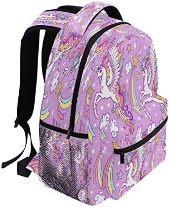 Mochila da Escola Unicórnio para a 2ª 3ª série Garota Kid Backpack Elementar