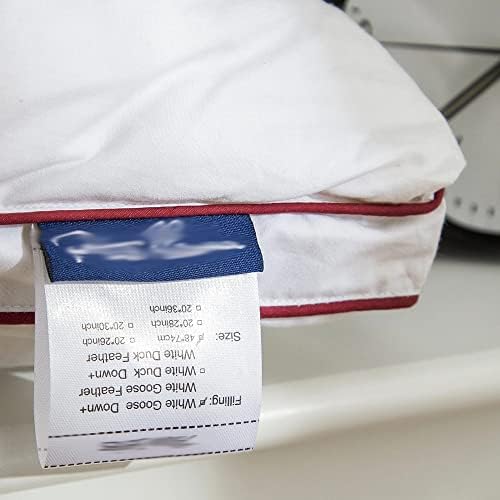 Travesseiros macios sxnbh brancos de penas para almofadas de proteção do pescoço para dormir com tampa de algodão 1pc