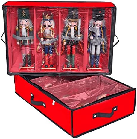 Propik 2 Pacote Caixa de armazenamento de figuras portáteis de Natal - cada uma delas contém 4 estatuetas de até 16
