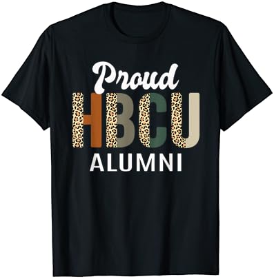 HBCU Grad Black Women Grad, Black College Alumni Leopard T-Shirt